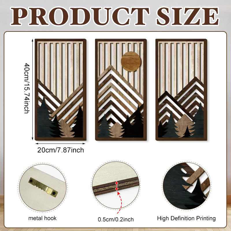 Household Wooden Craft Wall Decoration - Image 51