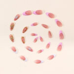 Three-dimensional Gold-carved Detachable Nails For Women