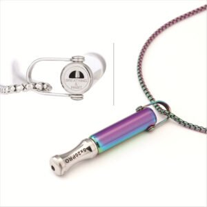 Round-mouth Respirator Necklace Aromatherapy Stress-relief Meditation Whistle