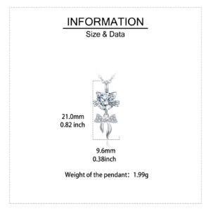 Elegant 925 Sterling Silver Moissanite Cat Pendant Necklace with Delicate Silver Chain – Timeless Luxury Jewelry