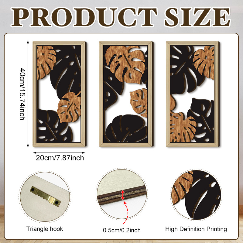 Household Wooden Craft Wall Decoration - Image 44
