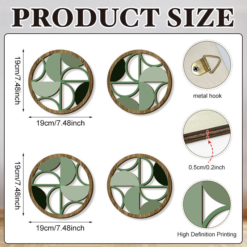 Household Wooden Craft Wall Decoration - Image 83