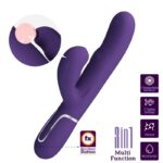 PRETTY LOVE - RABBIT VIBRATOR PEARLS AQUA GREEN