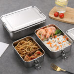 Outdoor Picnic Lunch Box With A Snap Closure