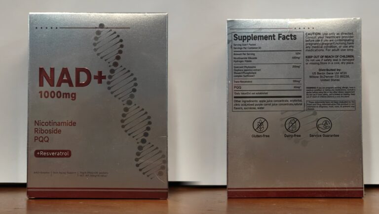 NAD Powder Packets Nicotinamide Riboside PQQ Resveratrol