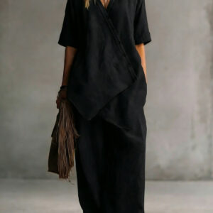 Loose-fitting Short-sleeve Shirt Casual Set