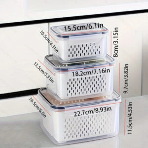 Fruit And Vegetable Draining Storage Box