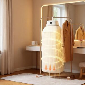 Portable Clothes Dryer Electric Mini Drying Machine With Timer And Dry Bag, Compact Laundry Dryer For Socks Underwear Baby Clothes Travel Hotel