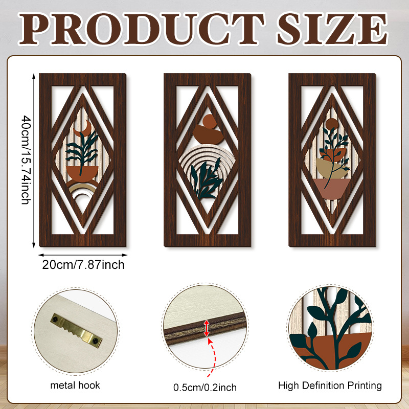 Household Wooden Craft Wall Decoration - Image 64