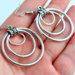 Gothic Ancient Tribe Triple Hoop Earrings