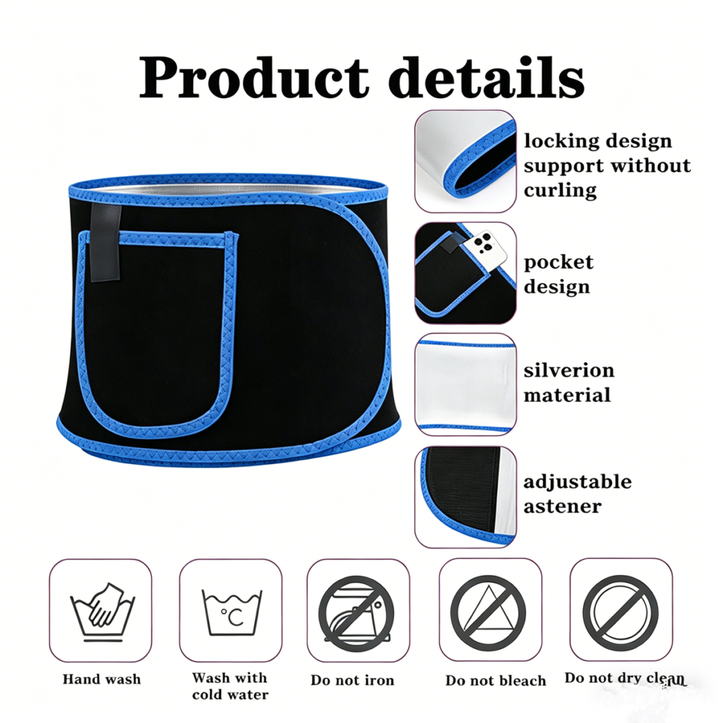 Men Women Waist Trimmer Belt Hot Sweat Wrap Tummy Stomach Weight Loss Fat Burner