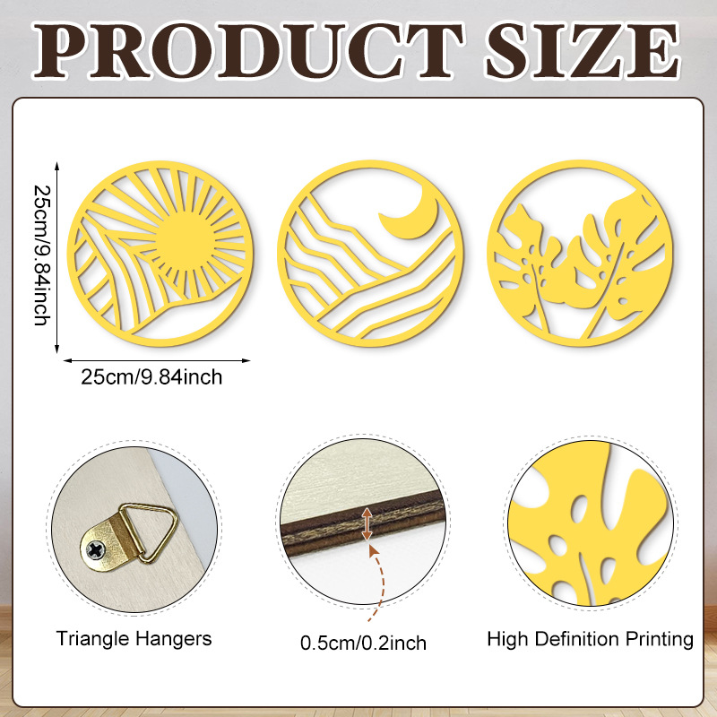 Household Wooden Craft Wall Decoration - Image 77