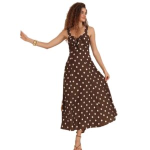 New Polka-dot Slim-fit Elegant Vintage French-style Dress