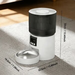 Intelligent Fully Automatic Pet Feeder, Timed And Quantitative Feeding, Remote Control For More Peace Of Mind