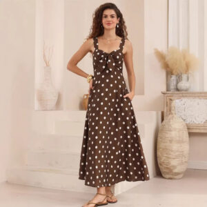 New Polka-dot Slim-fit Elegant Vintage French-style Dress