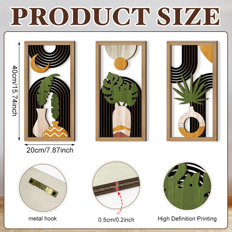 Household Wooden Craft Wall Decoration - Image 19