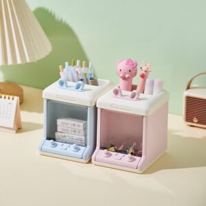 Multifunctional Desk Pen Holder And Storage Box For Students