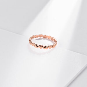 Minimalist-style Heart-shaped Womens Tail Ring