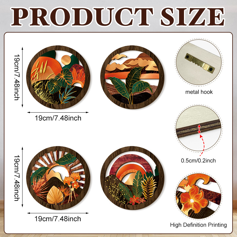 Household Wooden Craft Wall Decoration - Image 73