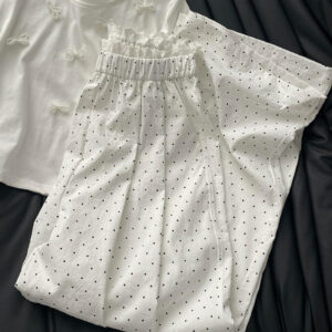 Womens Loose-fitting Figure-flattering Straight-leg Wide-leg Pants