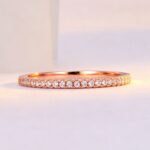 Half Wrap Fully Paved Ring For Women Featuring Micro Paved Cubic Zirconia