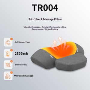 Smart Heated Vibration Waist And Neck Support Pillow Massager