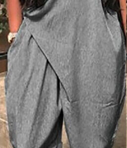 Fashionable Womens Loose V-Neck Jumpsuit