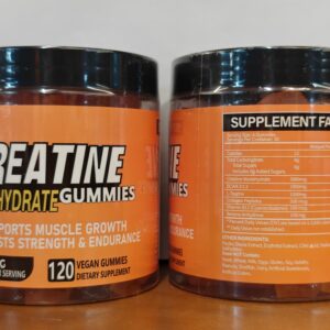 Creatine Monohydrate Gummies 5000mg Per Serving, Vegan