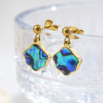 Personalized Abalone Shell Stud Earrings