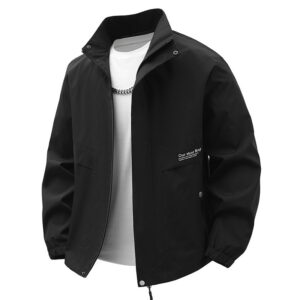 Mens Casual Springautumn Stand Collar Jacket