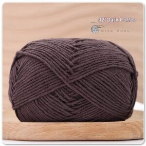 4-ply Combed Milk Cotton Yarn Ball For Dolls Blankets And Hair Clips Suitable For Crochet