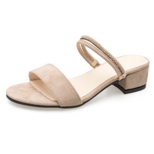 New Chunky-heel Mid-heel Sandalstwo Styles In One