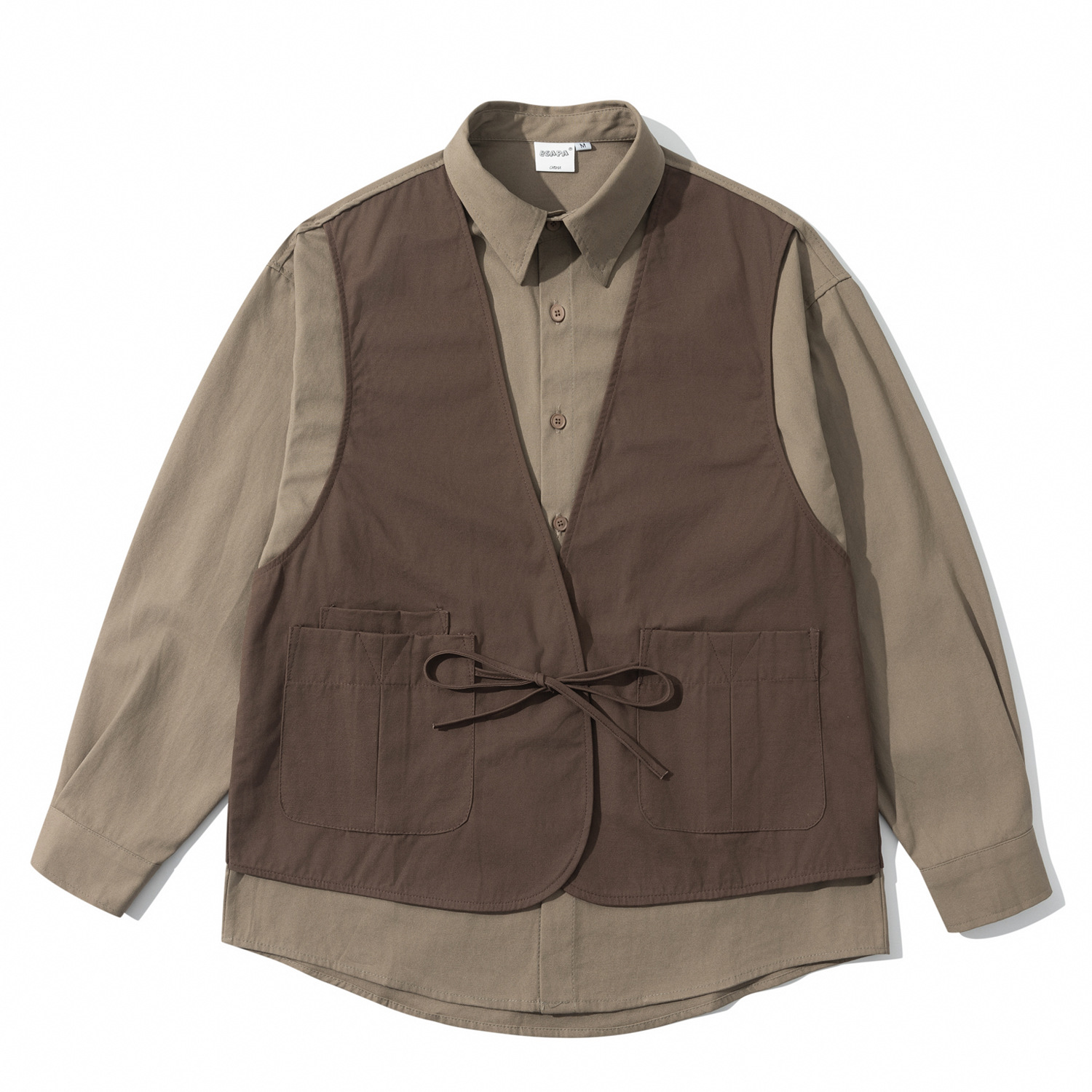 Mens And Womens Loose-fit Pure Cotton Long-sleeve