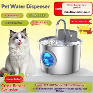 Pet Water Fountain Stainless Steel Water Dispenser