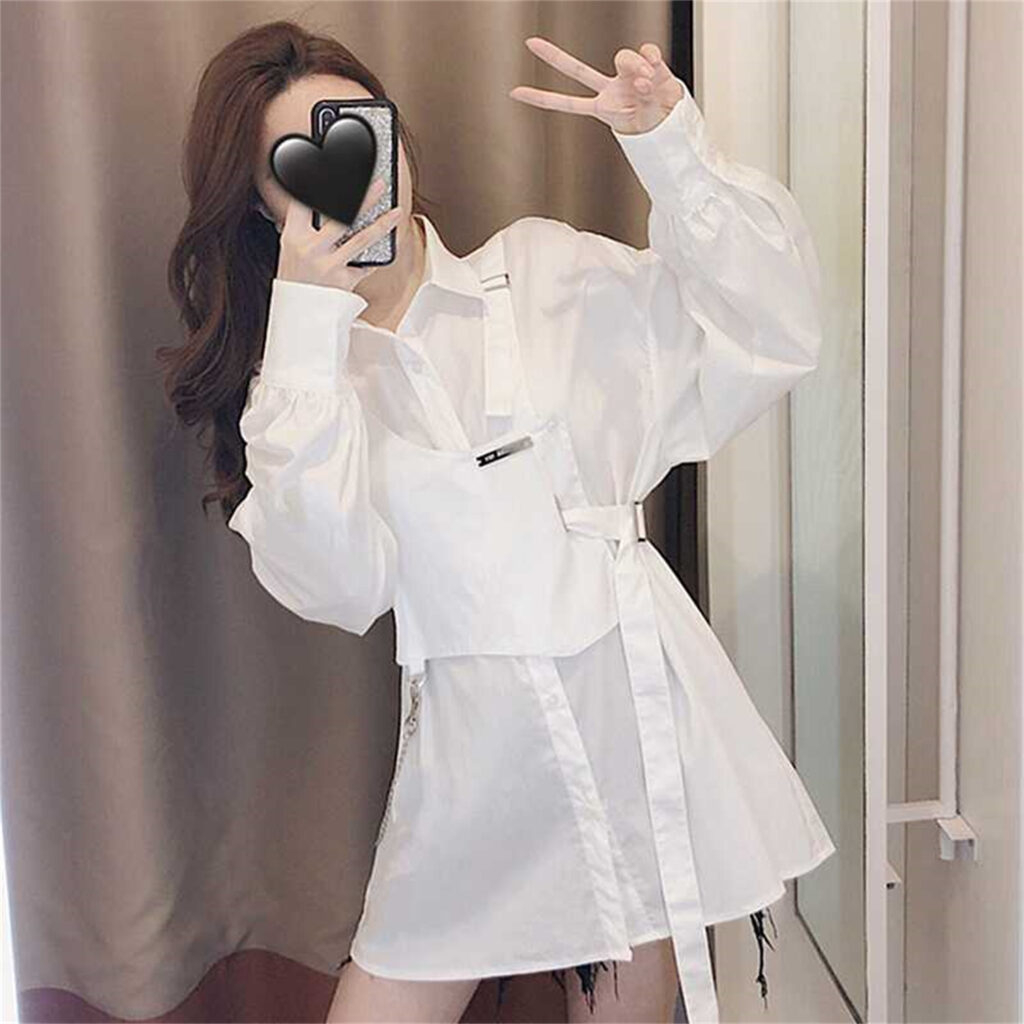 Long-sleeved Age-reducing Western-style Shirt