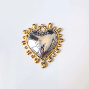 Stainless Steel Vacuum-plated 18K Gold Pendant Necklace