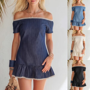 Cropped Strapless Off-shoulder Dress