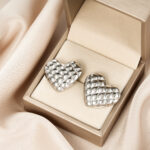 Women INS Casual Petal Stainless Steel Earrings, Rotatable Leaf 18K Gold Plated Titanium Steel Versatile Elegant Studs