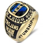 College Style Graduation Ring S925 Silver Customized