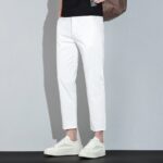 Youth Elastic Cropped Pants For Men