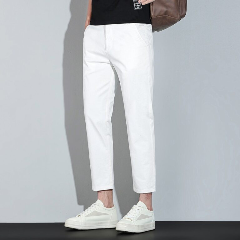 Youth Elastic Cropped Pants For Men
