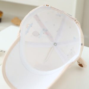Children's Three-dimensional Cartoon Giraffe Printed Cute Antlers Adjustable Fashionable Baseball Cap For Traveling, Going Out, Shopping
