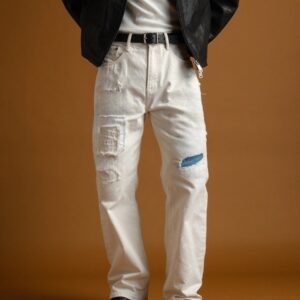 B2 - Non-elastic Small Straight-leg Pants
