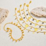 Resort-style Copper Devil-eye Butterfly Zircon Anklet