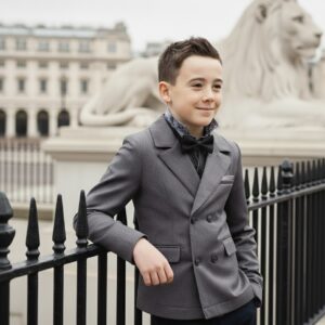 Boy Spring Summer Formal Blazer Smart Suit Kids Junior Senior School Jacket3-12
