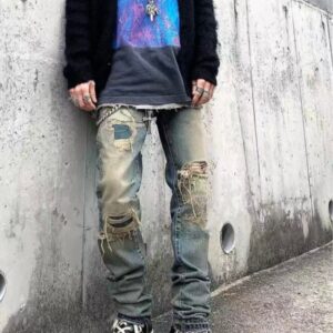 Shanxi Stretchy Slim Straight Pants