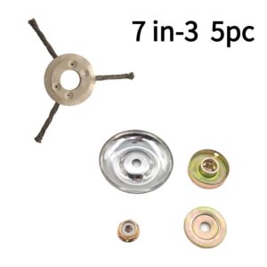 Steel Wire Trimmer Head, Heavy Duty Brush Cutter Blade For Lawn Mowers, Weeding, Moss & Rust Removal, Fits Gas Trimmers