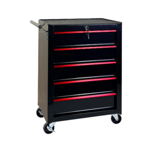 5 Drawer Rolling Tool Chest, Ball Bearing Slides, Steel Storage For Garage And Workshop