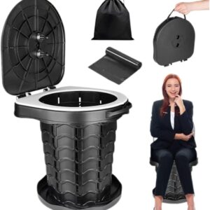 Portable Folding Camping Toilet Compact Potty Loo Caravan Toilet Picnic Fishing