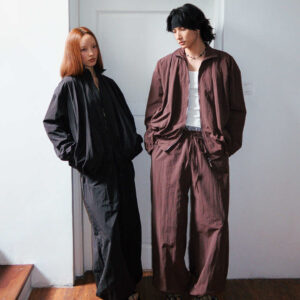 Wrinkled Textured And Pleated Slacks